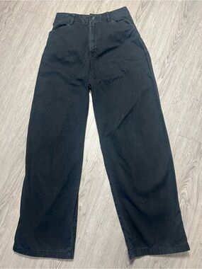 Uniqlo Black High Rise Wide Leg Pants | Quiet Luxury Minimalist